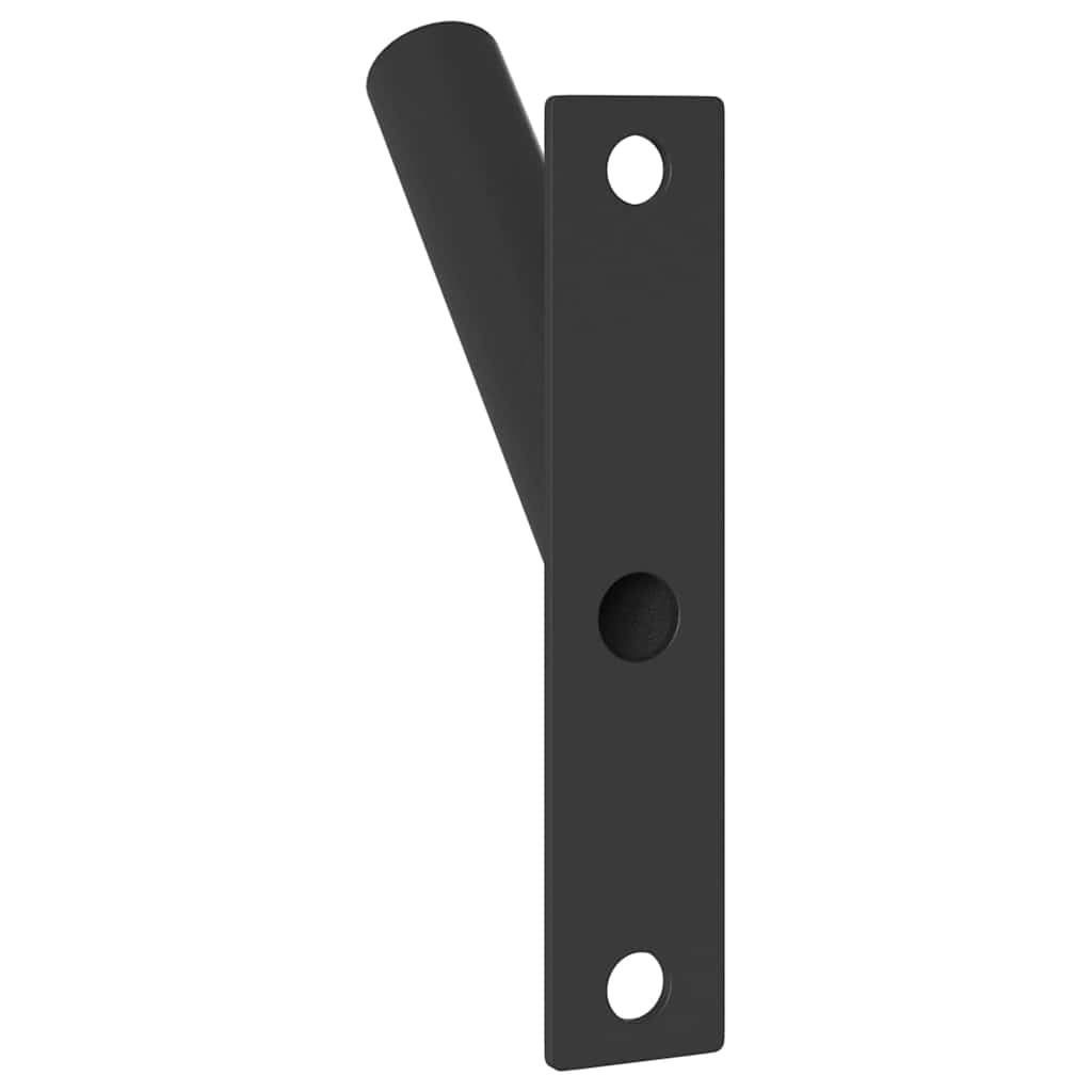 Flag Pole Holder Black 15 x 3 cm Steel